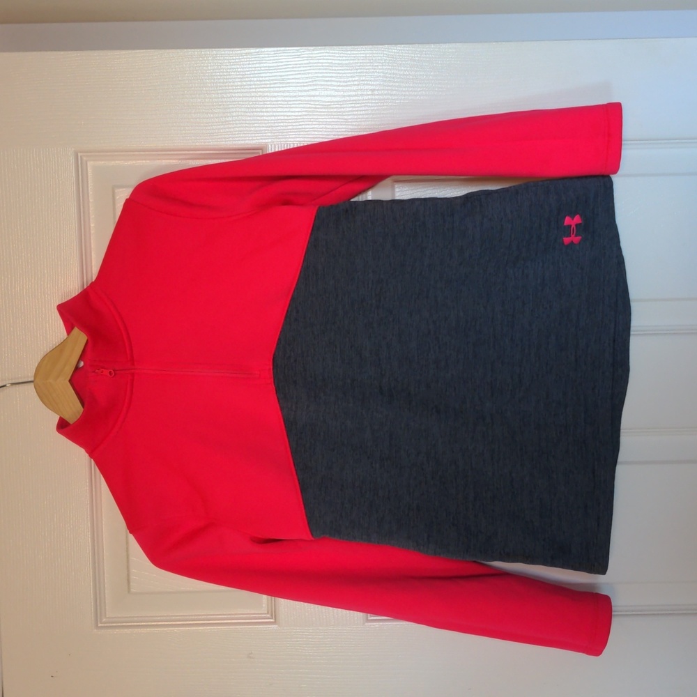 Youth large Under Armour half zip sweater